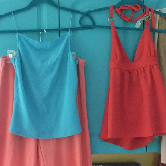 Lily Rose CORAL Peplum Blouse Size Small - Picture 5 of 16